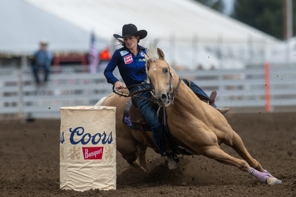 Hayle Gibson-Stillwell and Buncha Dinero at California Rodeo Salinas