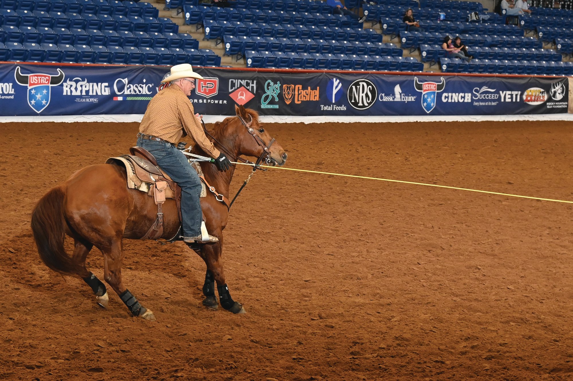 Joe Stricklin roping at the USTRC National Finals